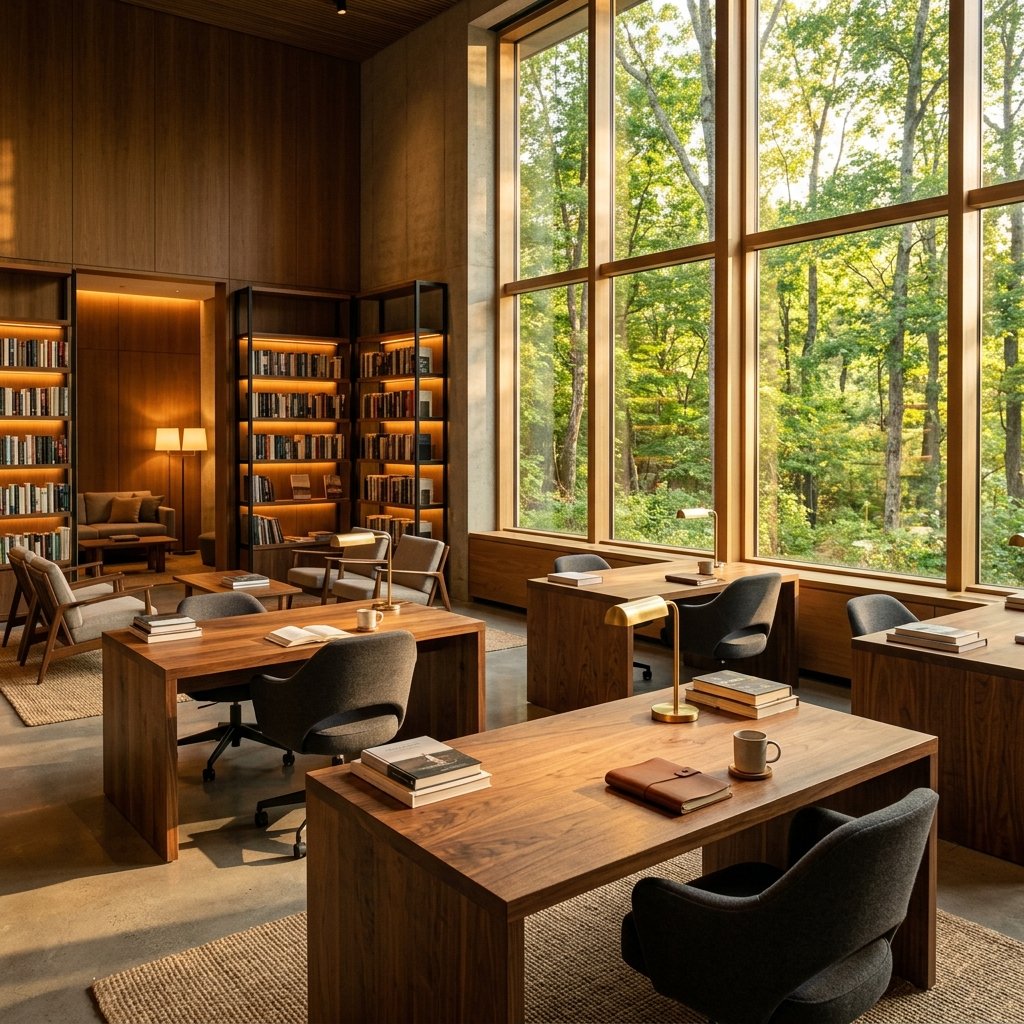 The Study Cafe premium library interior with silent study rooms in Risali Bhilai